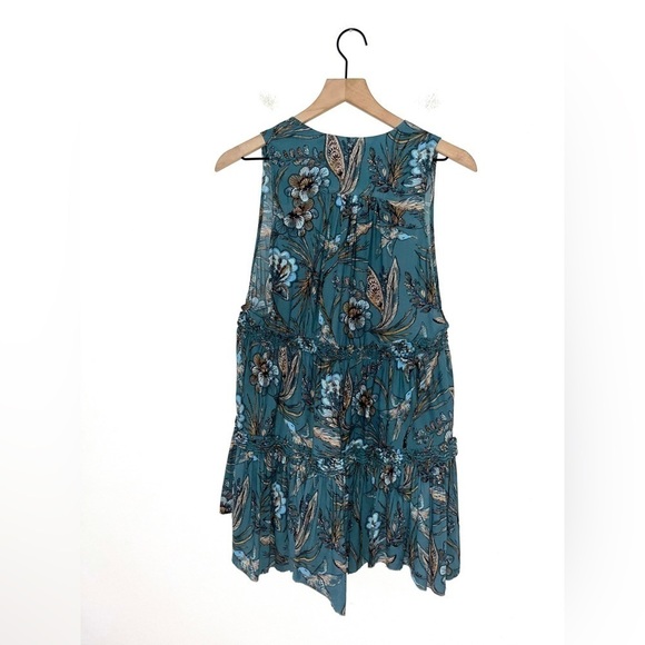 FREE PEOPLE Purple Haze Floral Boho Sleeveless Tunic Size XS - Picture 4 of 11